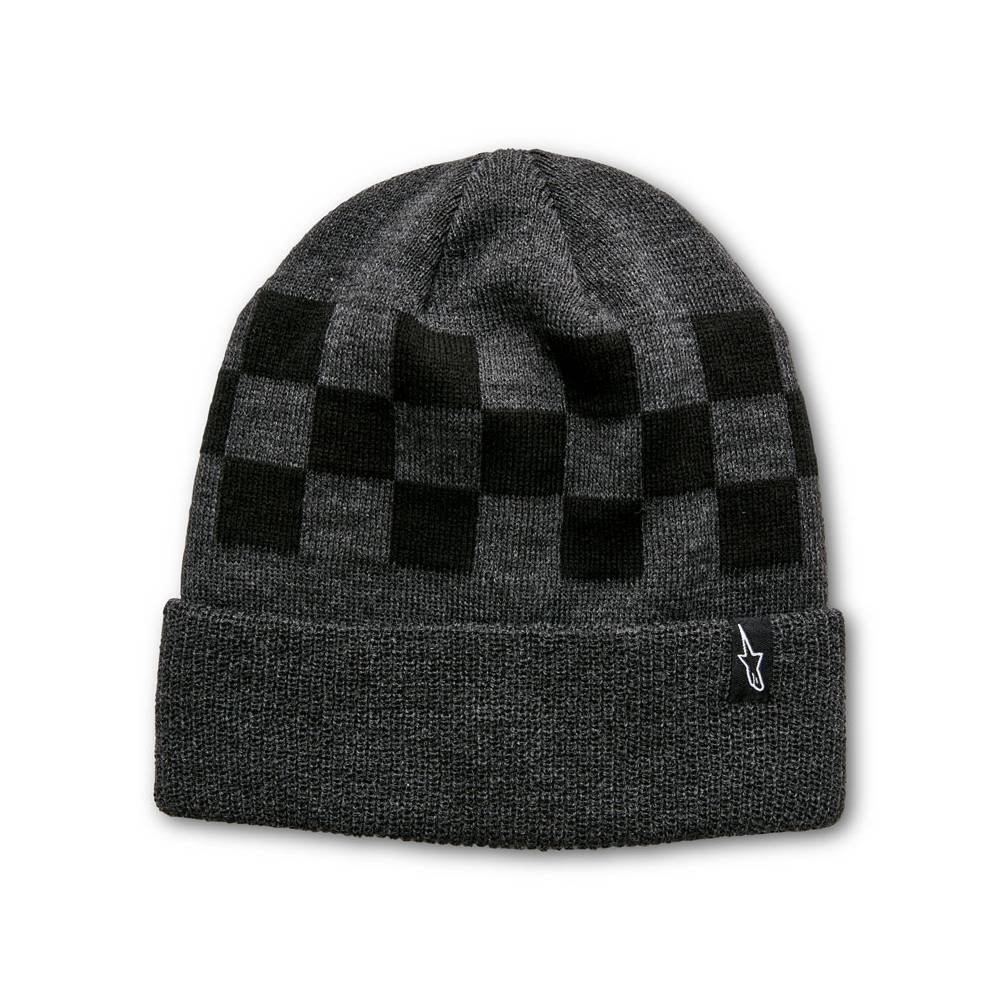 Alpinestars Beanie "Schachbrettmuster" - grau