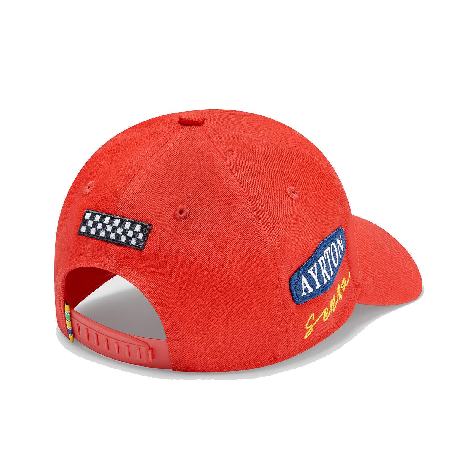 Ayrton Senna Cap "Patchwork" - rot