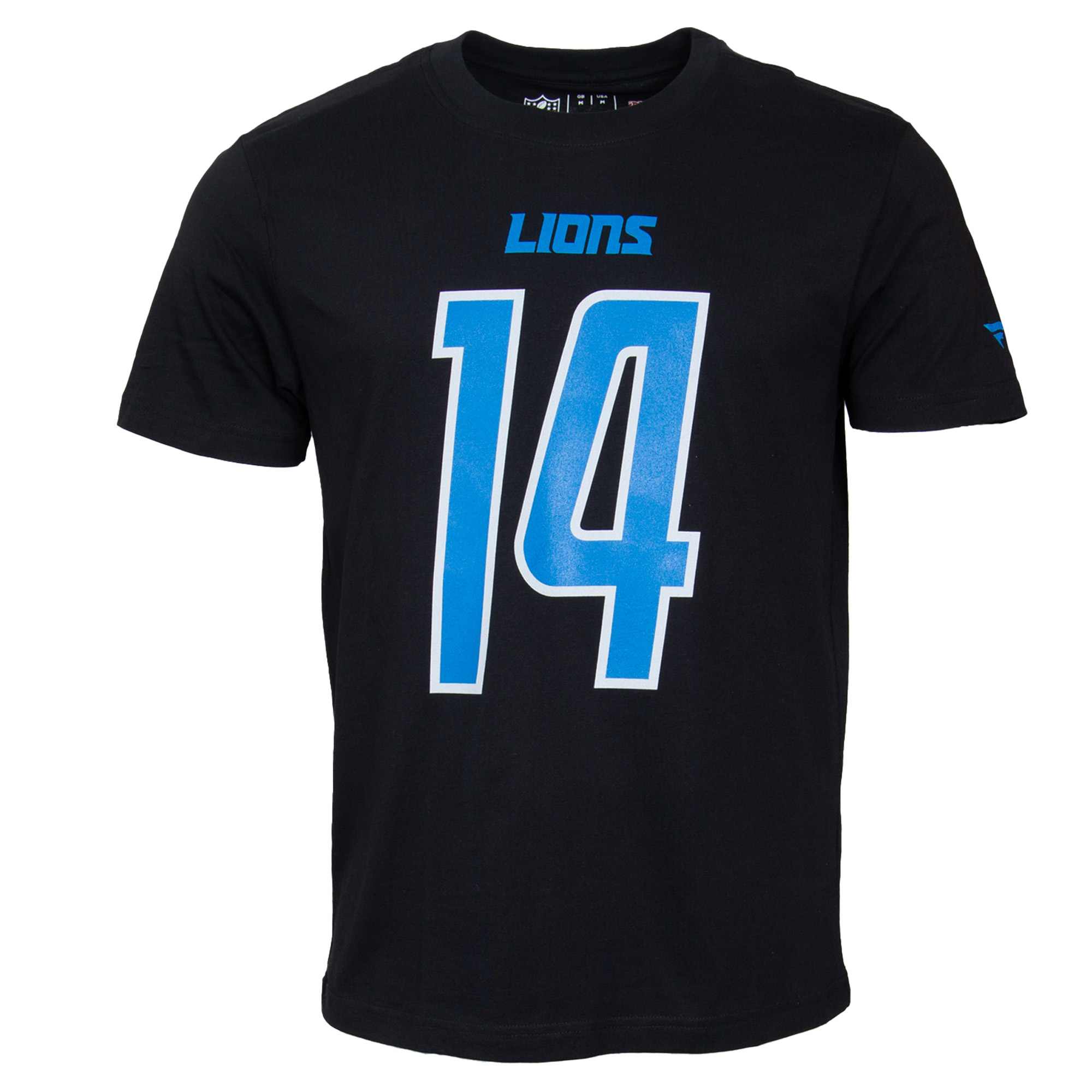 Detroit Lions Name & Number Graphic T-Shirt Amon-Ra St Brown #14 - schwarz