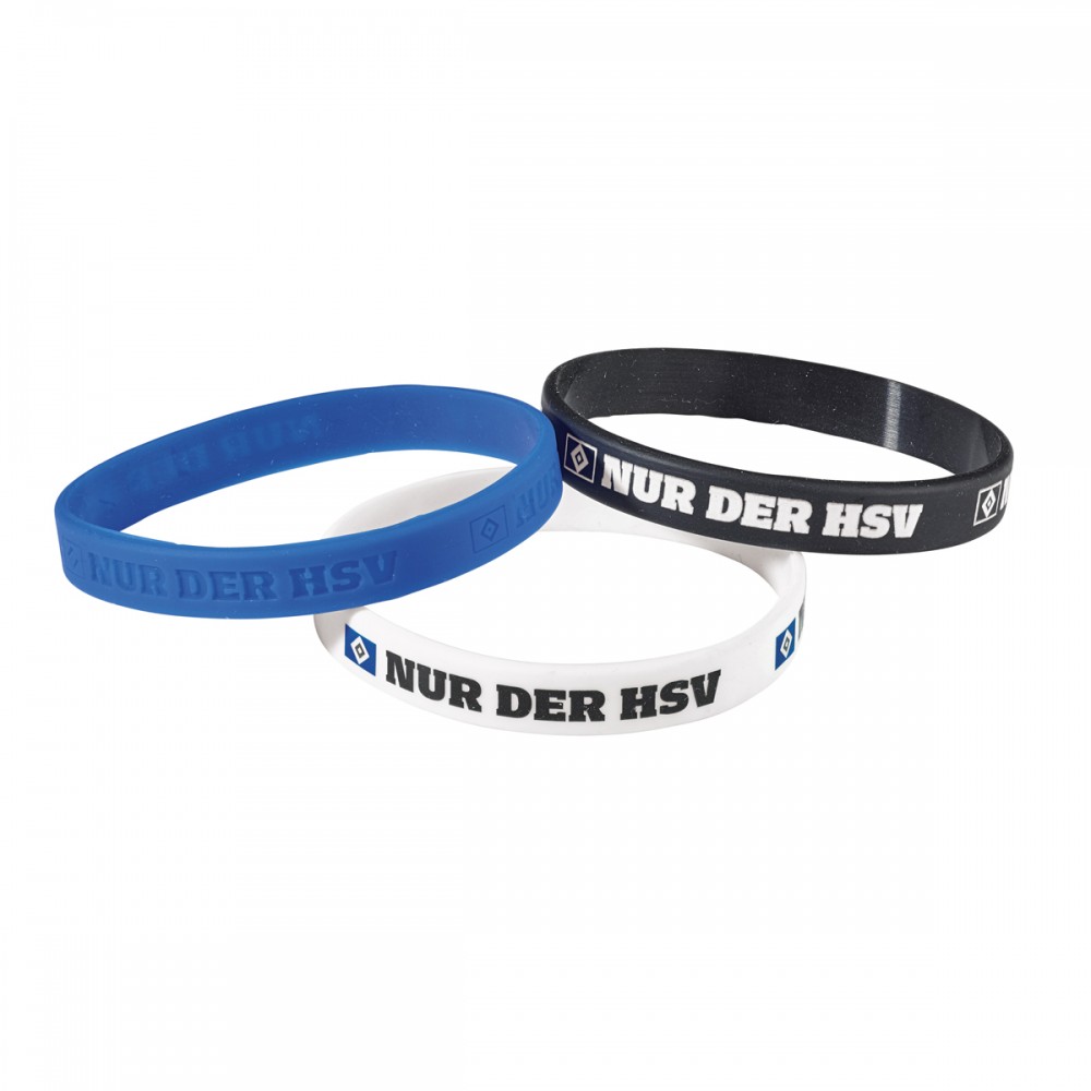 Hamburger SV Silikon-Armbänder 3er-Set