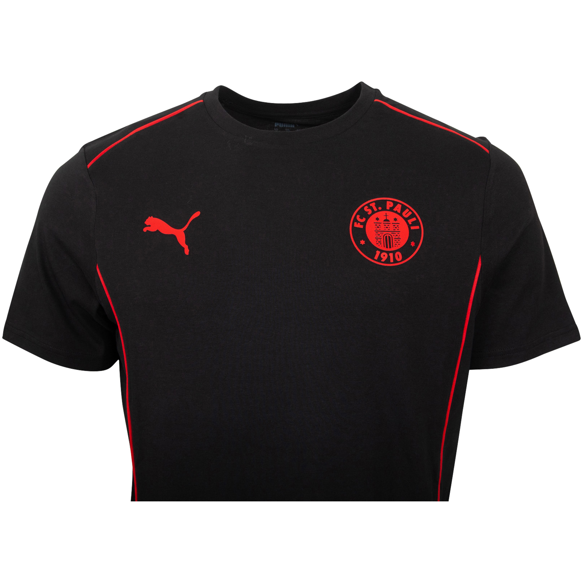 FC St. Pauli - PUMA T-Shirt 'Casuals' 2024/25 - schwarz