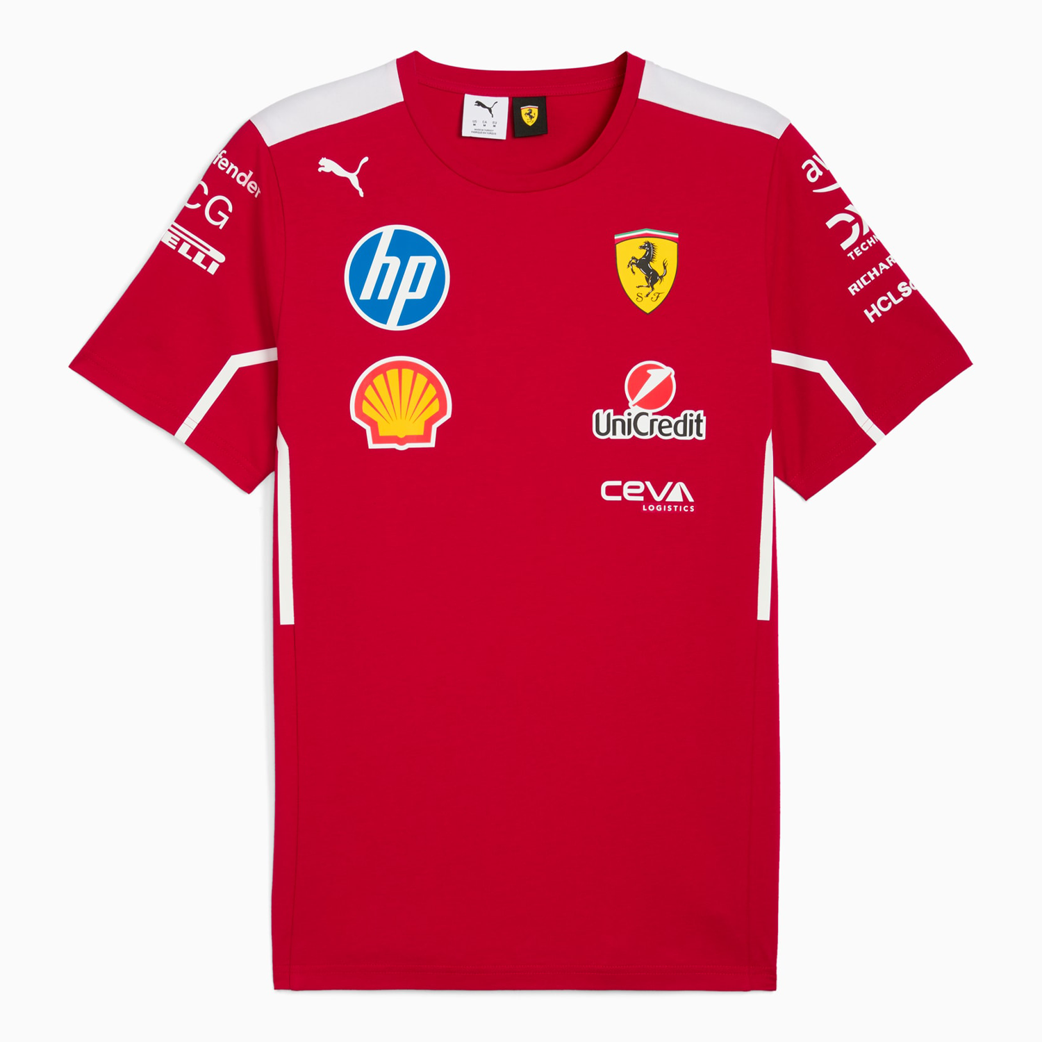 Scuderia Ferrari Puma Team T-Shirt 2025 - rot