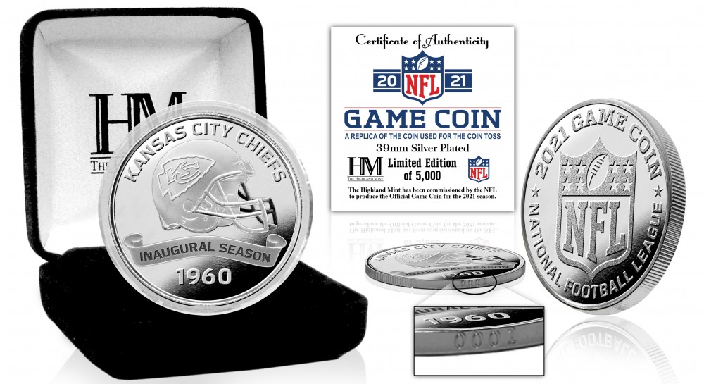 Kansas City Chiefs Game Coin (39mm) Silver