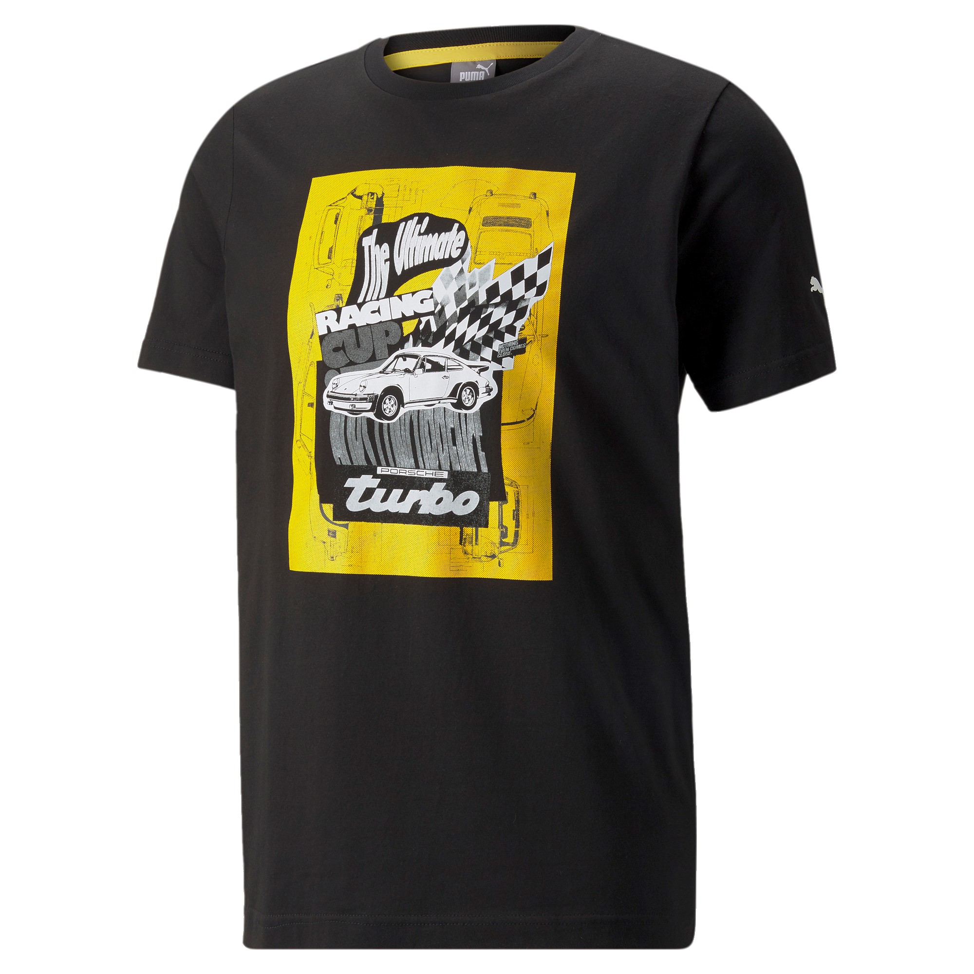 Porsche Legacy Puma T-Shirt "Turbo Graphic" - schwarz