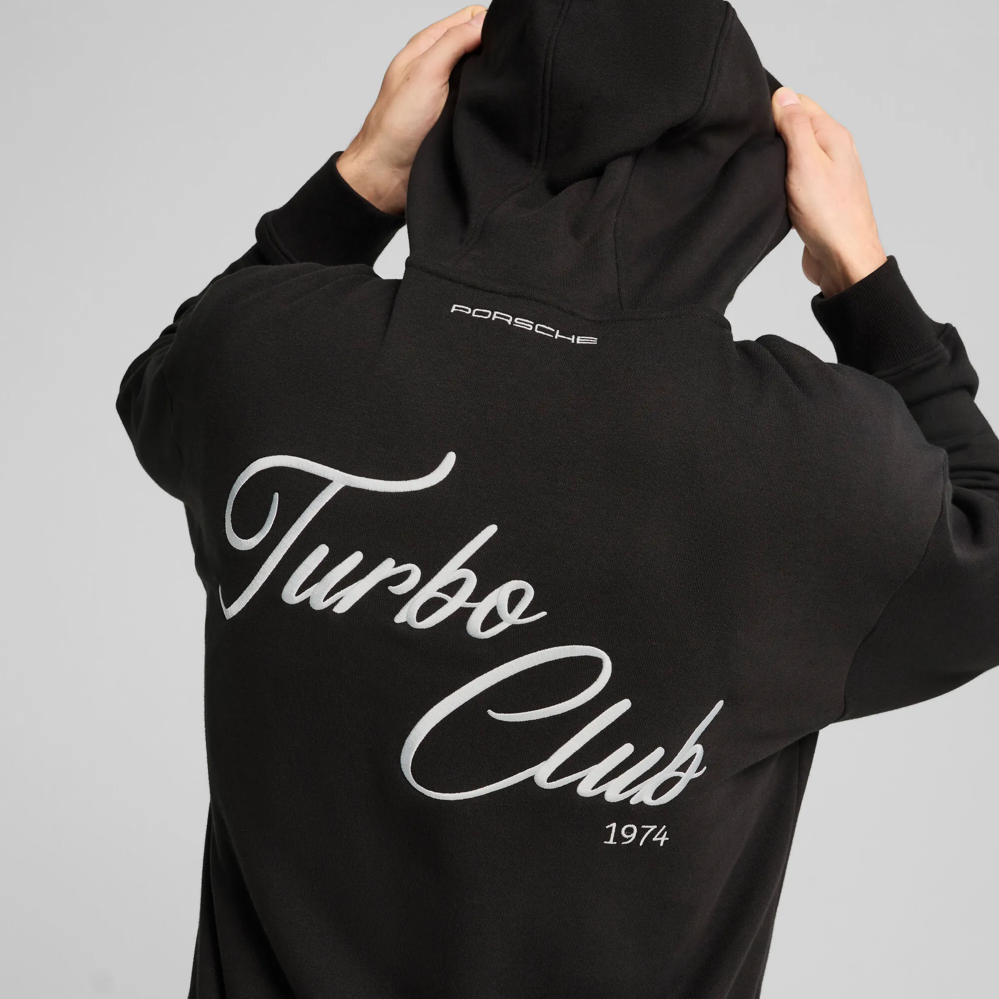 Porsche Legacy Puma Kapuzensweatjacke "Turbo Club" - schwarz 