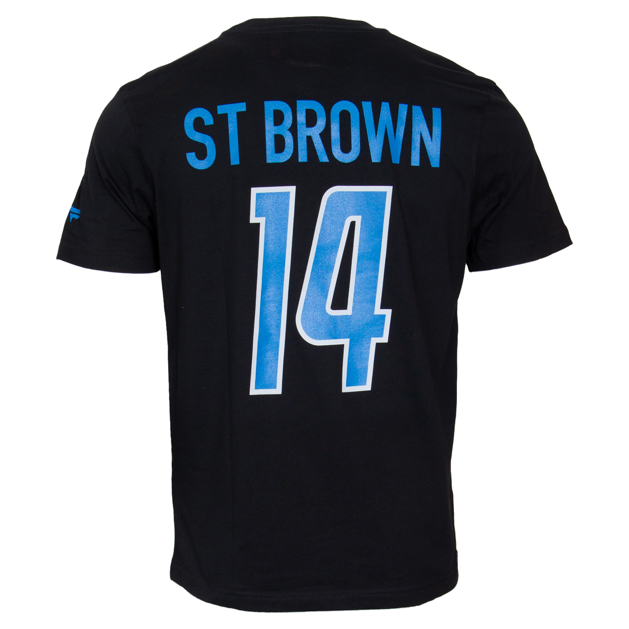 Detroit Lions Name & Number Graphic T-Shirt Amon-Ra St Brown #14 - schwarz