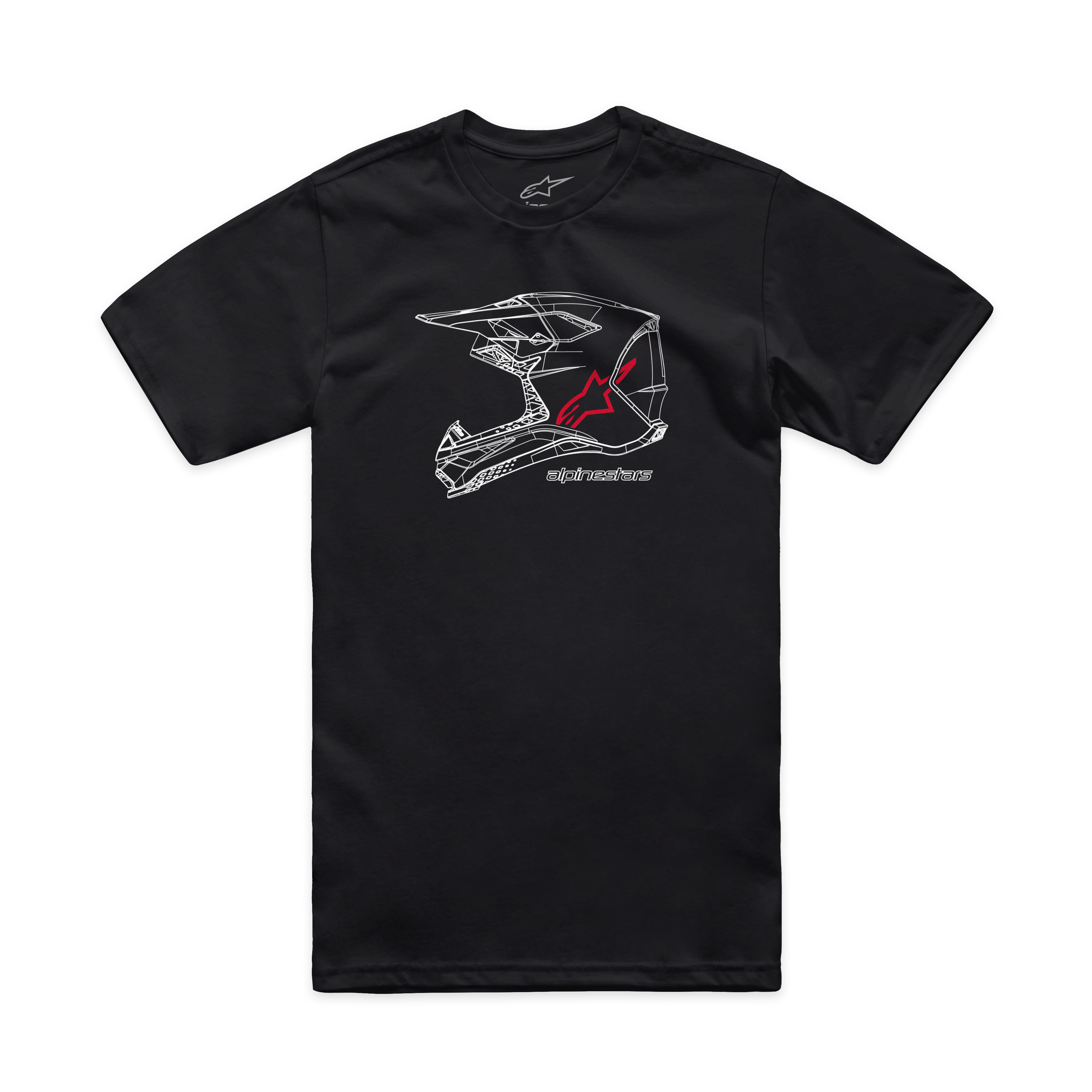 Alpinestars T-Shirt "MX Helmet" - schwarz