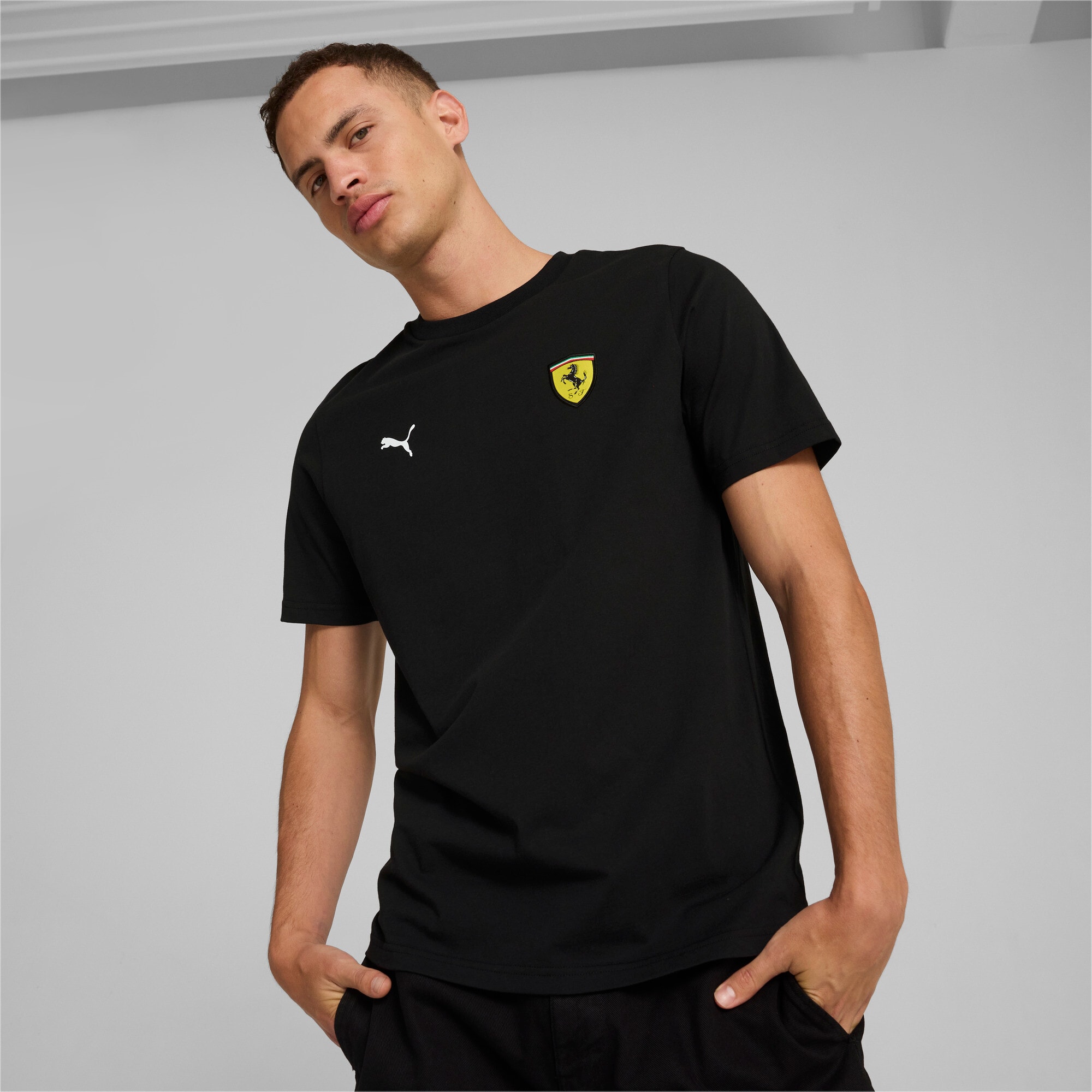 Scuderia Ferrari Puma T-Shirt "Shield" - schwarz