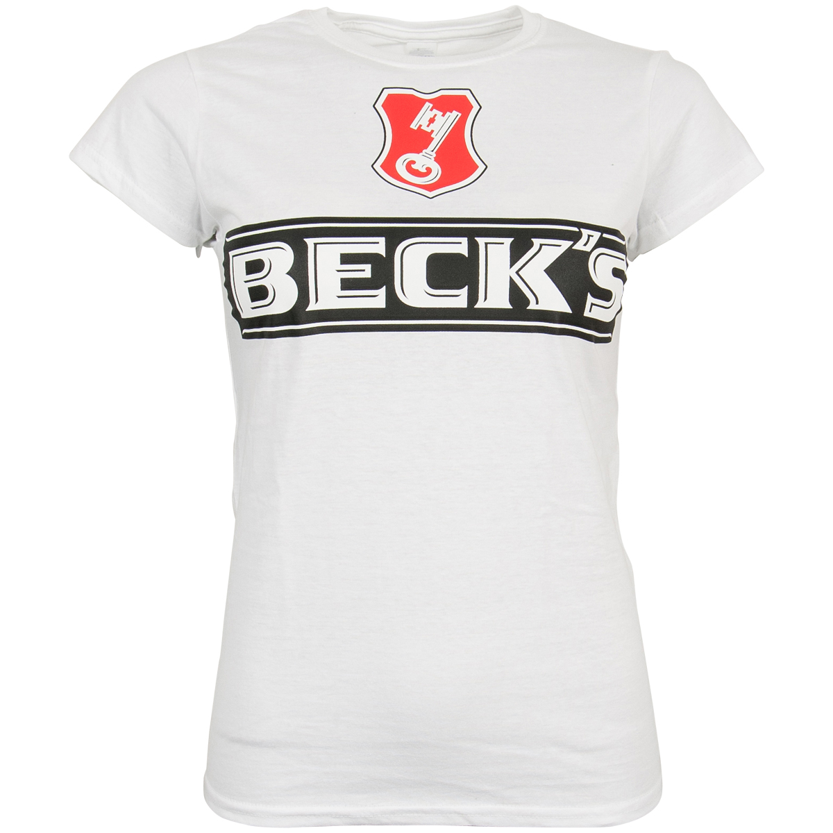 Beck's - Damen T-Shirt Logo - weiß 