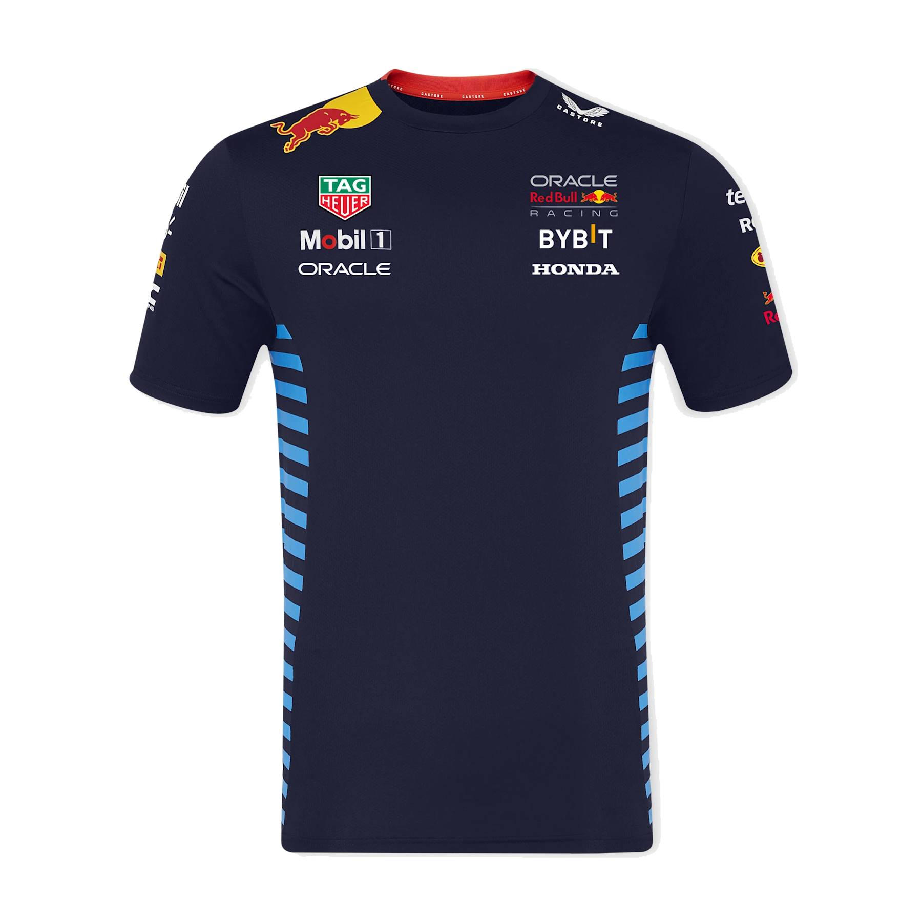 Red Bull Racing T-Shirt "Teamline" 2024 - blau