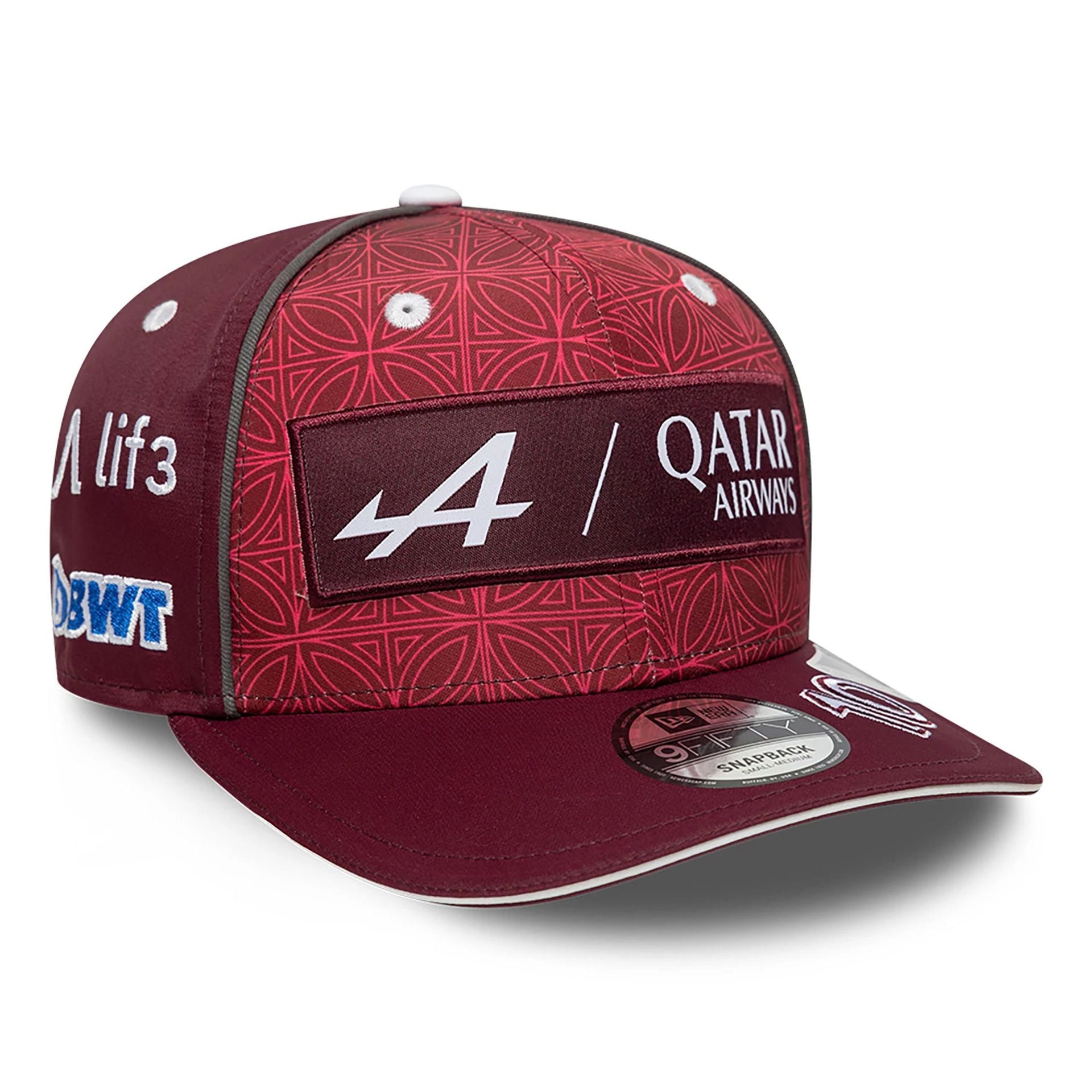 Alpine F1 Team Pierre Gasly New Era 9FIFTY Cap "Qatar" - dunkelrot