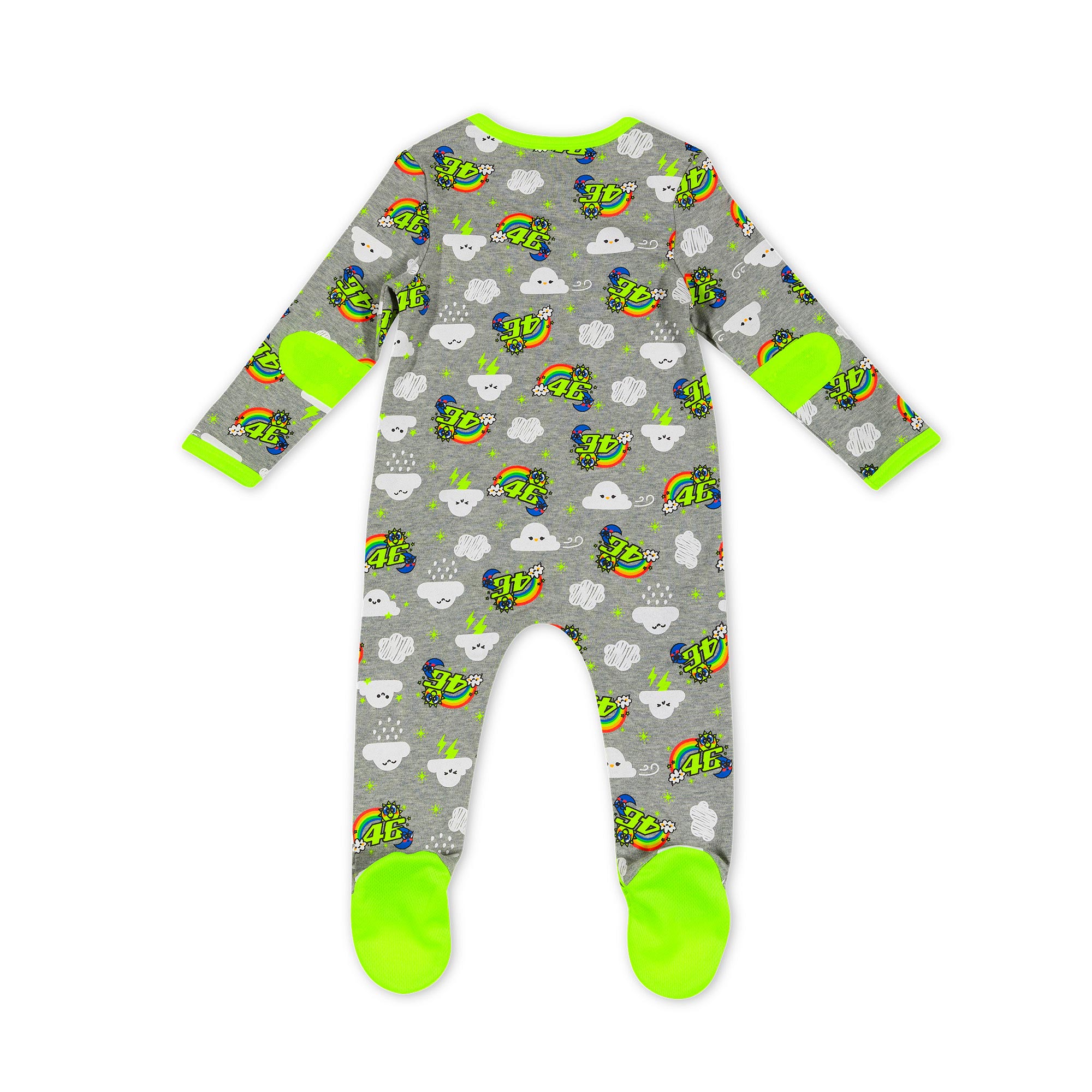 Valentino Rossi Baby Overall "Sonne und Mond" - grau