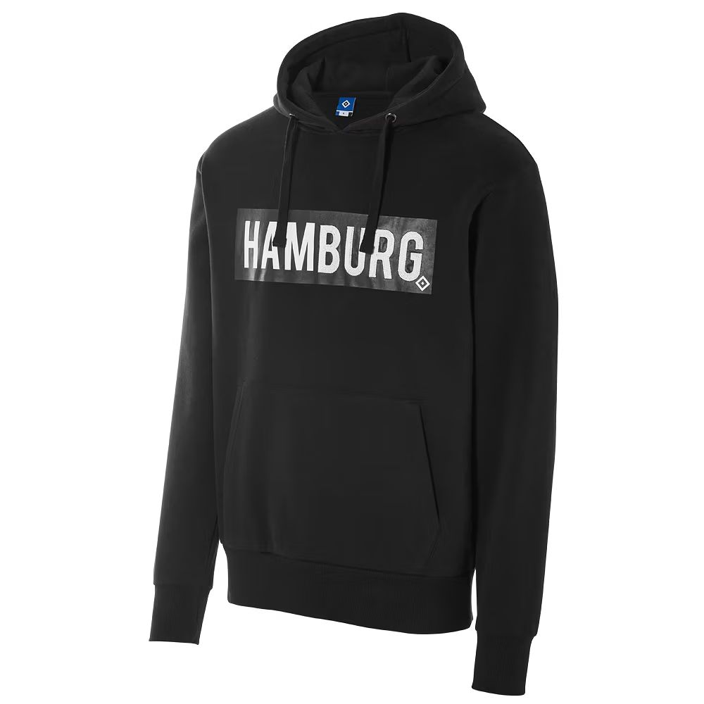 HSV Kapuzenpullover "Sönke" Hamburg-Schriftzug - schwarz