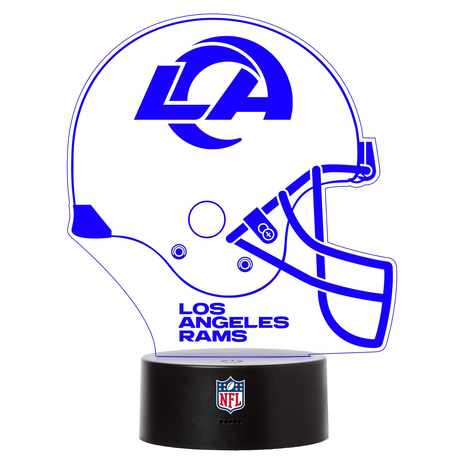 Los Angeles Rams LED-Licht HELM - mit Farbwechsel