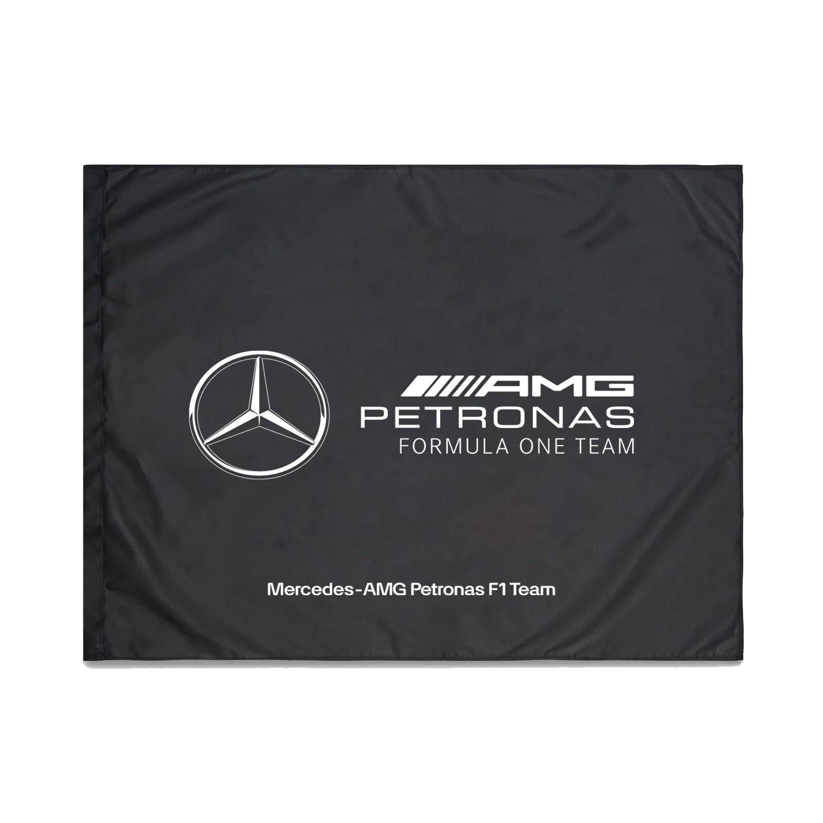 Mercedes AMG Petronas Team Fahne 90 x 120 cm - schwarz
