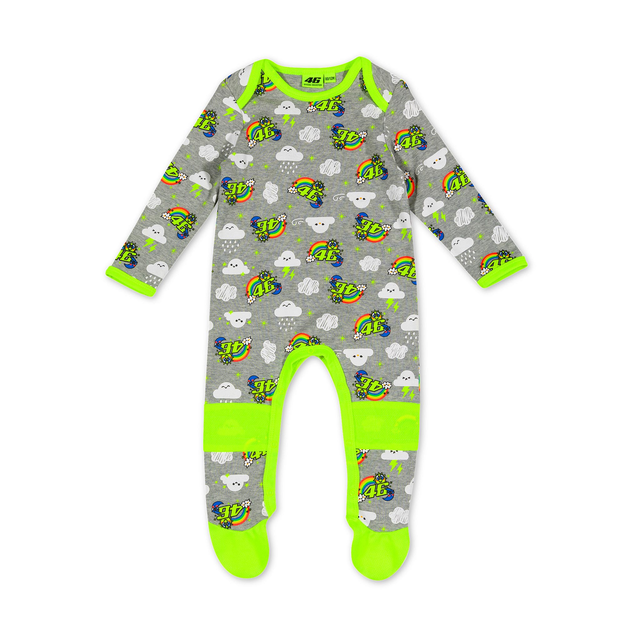 Valentino Rossi Baby Overall "Sonne und Mond" - grau