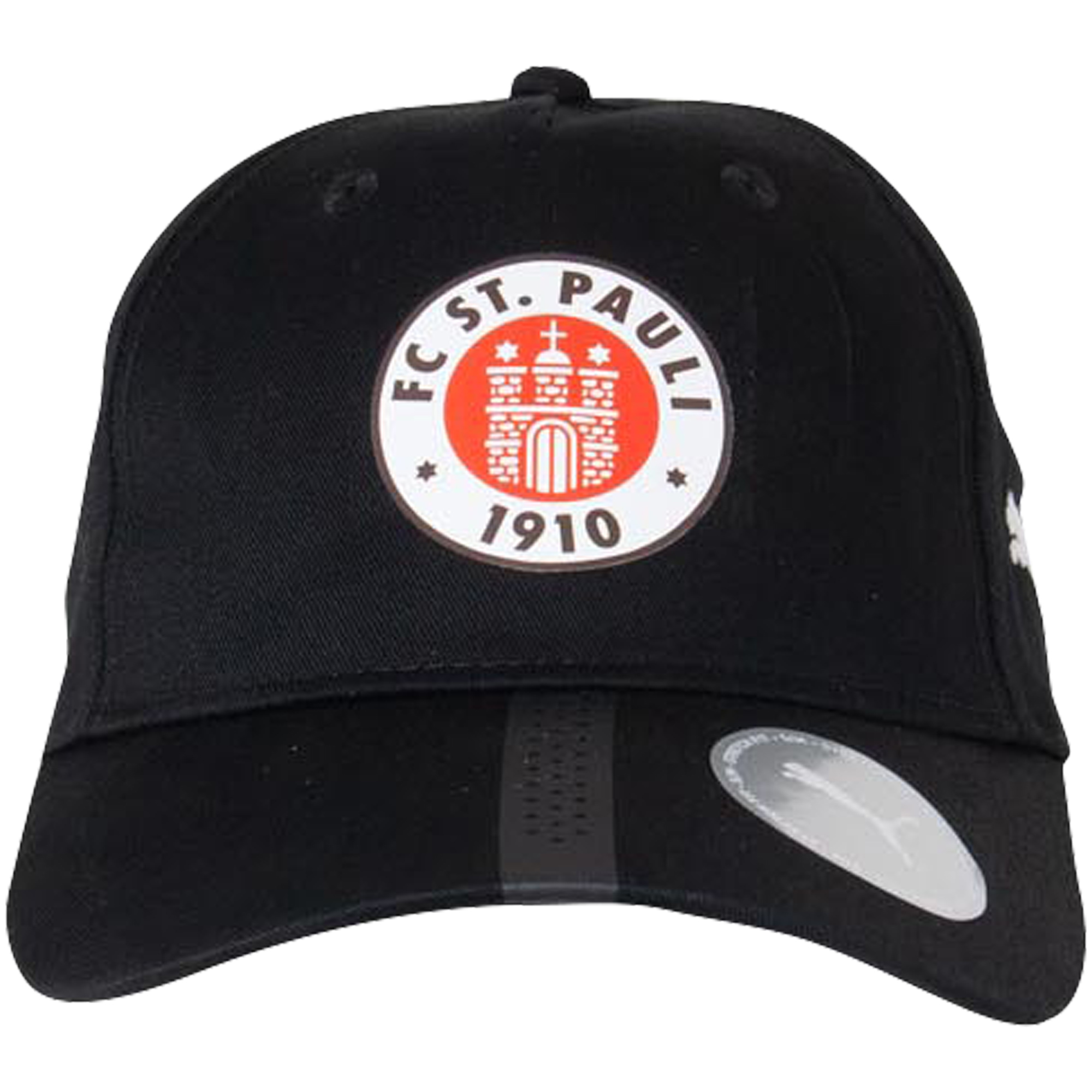 FC St. Pauli - PUMA Cap Logo Größenverstellbar - schwarz