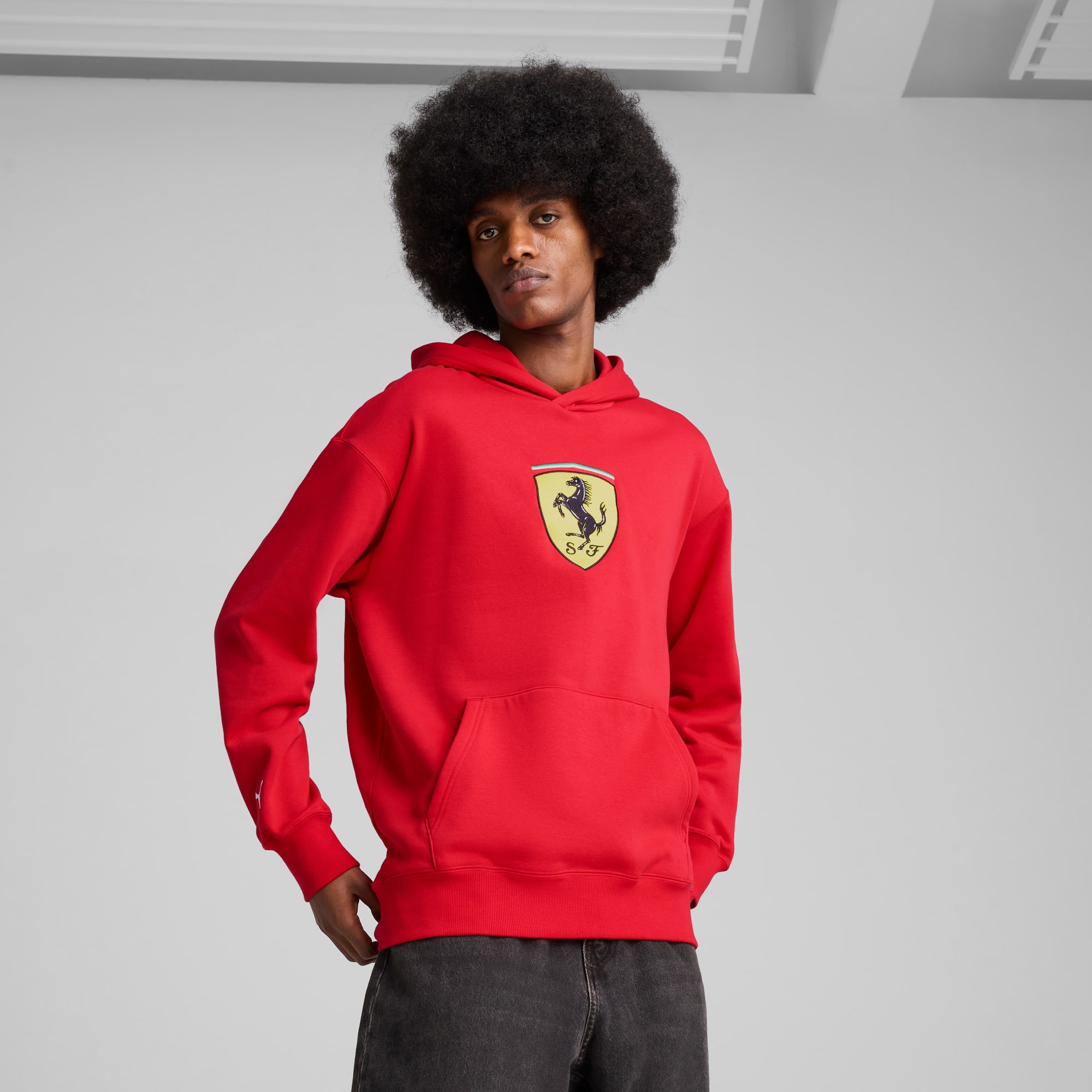 Scuderia Ferrari Puma Kapuzenpullover "Logo" - rot