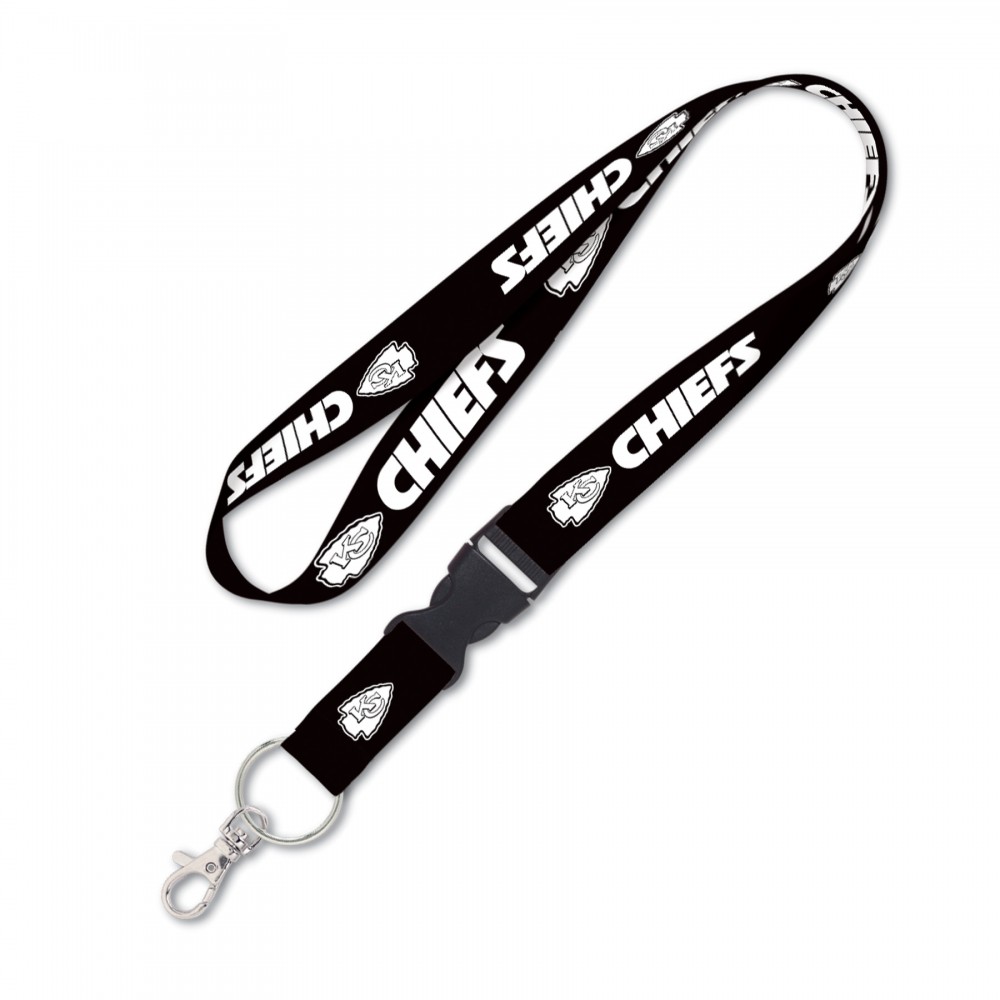 Kansas City Chiefs Lanyard Schnalle Blackout 