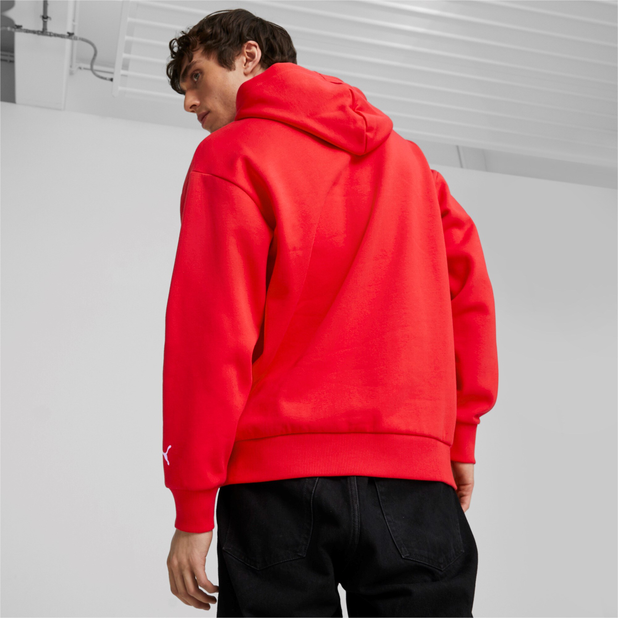 Scuderia Ferrari Puma Kapuzenpullover "Big Shield" - rot