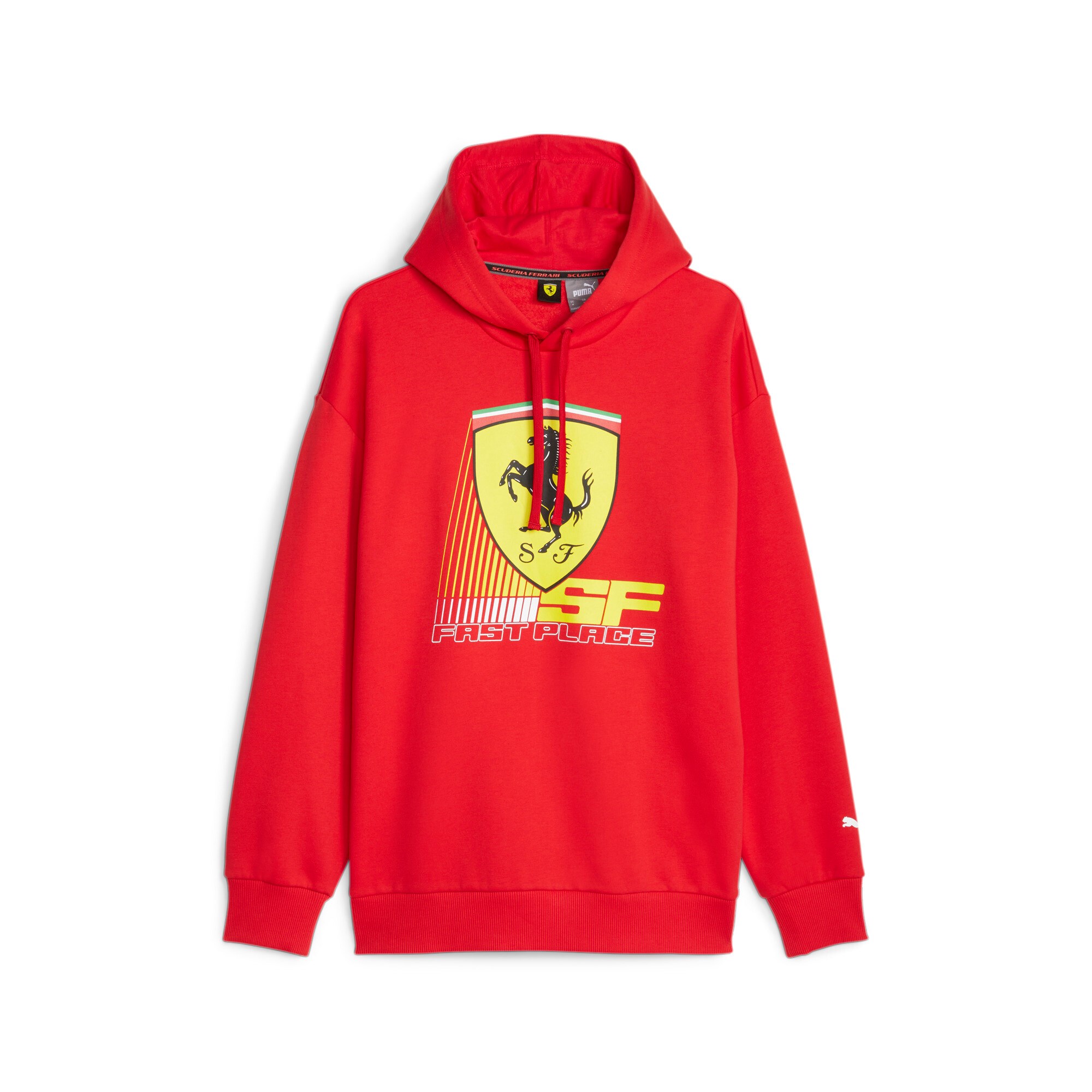 Scuderia Ferrari Puma Kapuzenpullover "Big Shield" - rot