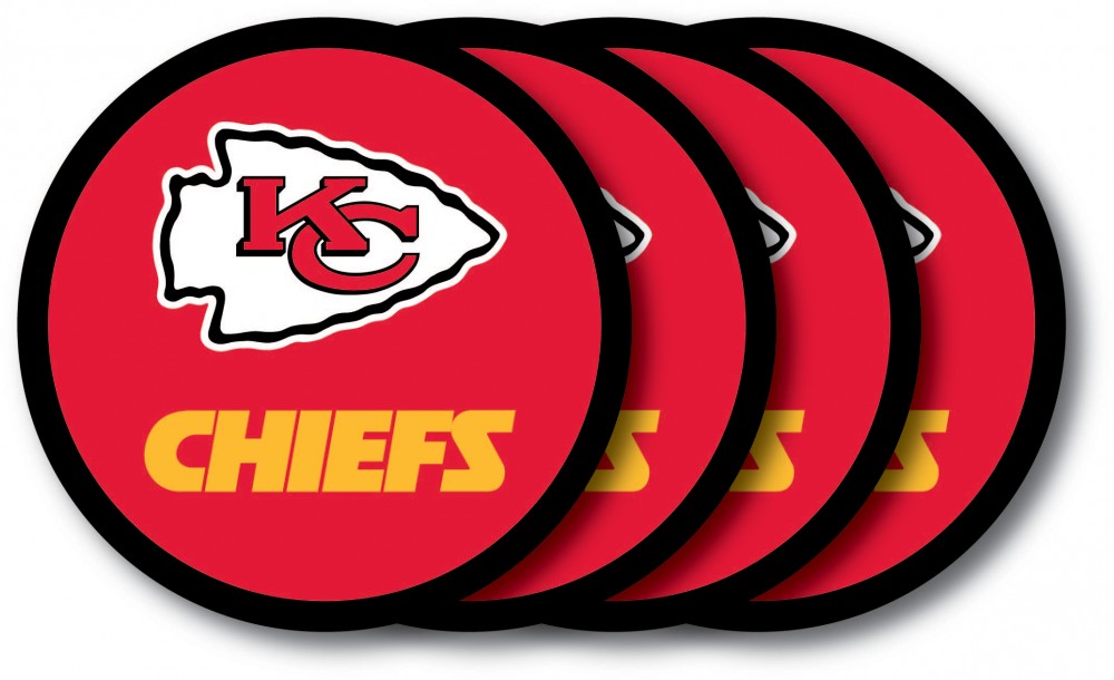 Kansas City Chiefs Vinyl-Untersetzer Set (4 Stk.)