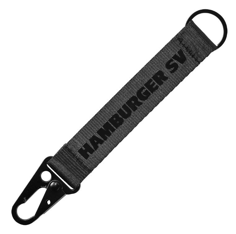 HSV Schlüsselanhänger Karabiner - grau