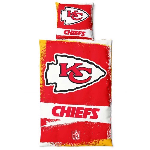 Kansas City Chiefs - Bettwäsche-Set "RAW" - rot